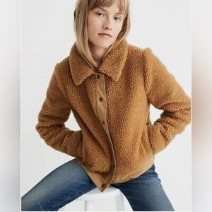 Madewell Teddy / Sherpa Jacket Brown XS